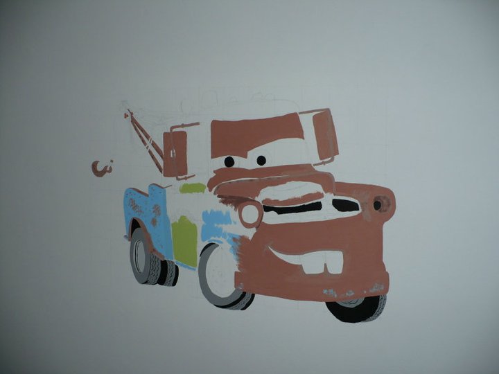 Malování Vojtíškova pokojíčku 2011 005