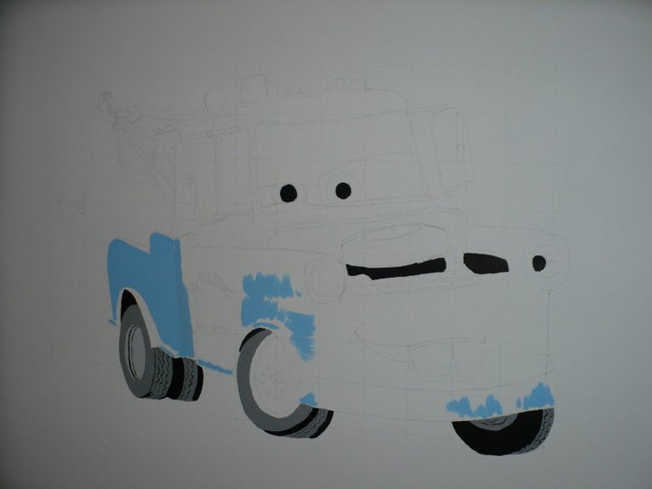 Malování Vojtíškova pokojíčku 2011 007